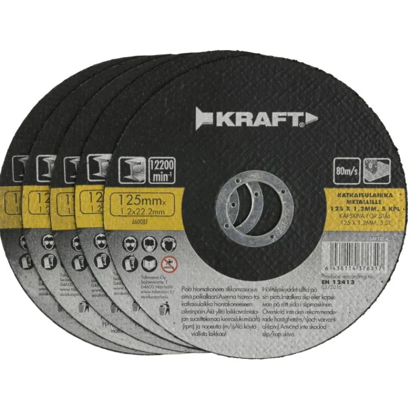 katkaisulaikka-125x12mm-5kpl-pUQthYQe-0.webp Kraft Sähkötyökalujen Tarvikkeet-Katkaisulaikka 125x1,2mm 5kpl