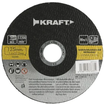 Kraft Sähkötyökalujen Tarvikkeet-Katkaisulaikka 125x1,6mm Rst