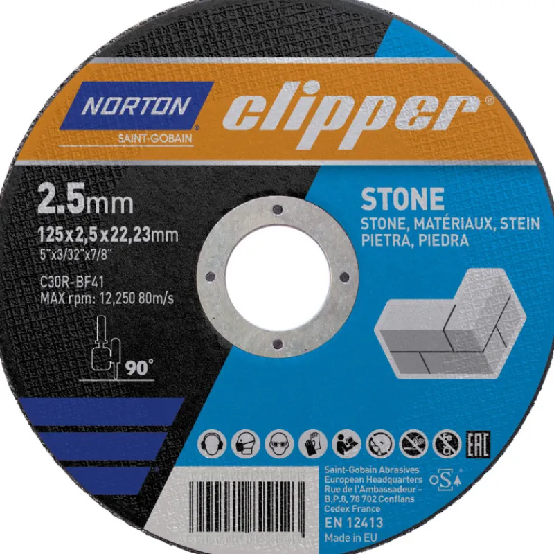 katkaisulaikka-norton-clipper-ViXkqvmn-0.webp Norton Clipper Sähkötyökalujen Tarvikkeet-Katkaisulaikka Kivelle 125x2,5x22,23mm