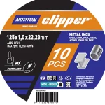 Norton Clipper Sähkötyökalujen Tarvikkeet-Katkaisulaikka 125 X 1.0 10 Kpl