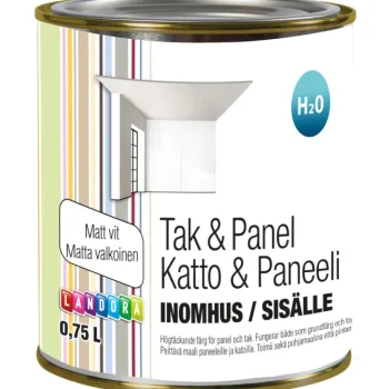 Landora Maalit-Katto- Ja Paneelimaali 0,75 L Valkoinen