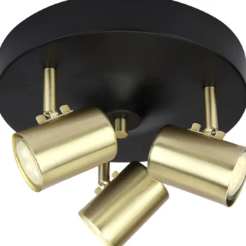 Aneta Lighting Sisävalaisimet-Kattospotti Balder 3-os Pyöreä