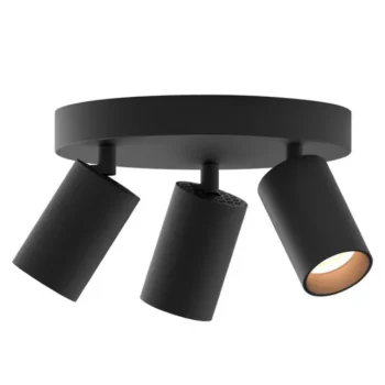 Harju Sisävalaisimet^Kattospotti Primus 3-osainen Musta