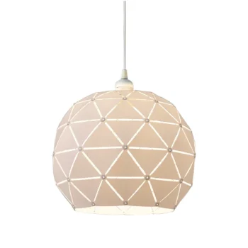 Scan Lamps Sisävalaisimet-Kattovalaisin Lattice 30 Cm, Valkoinen Tekstiili