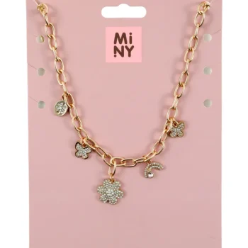 Miny Korut Ja Kellot^Kaulakoru Kukkariipuksilla Kullanvärinen