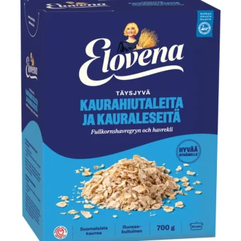 Elovena Hiutaleet Ja Ryynit^Kaurahiutaleita Ja Kauraleseitä 700 G