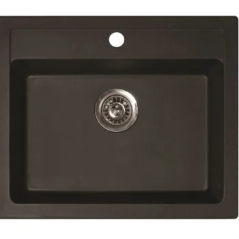 Aqualine LVI-Keittiöallas 600 X 500 Mm X-Granit Grafiitinmusta