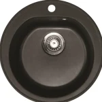 Aqualine LVI-Keittiöallas u00d8 510 Mm X-Granit Grafiitinmusta