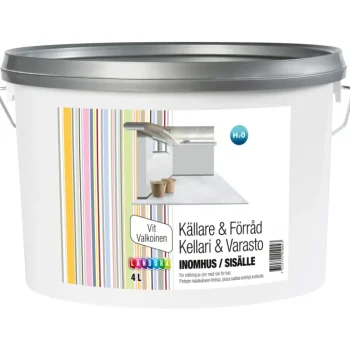 Landora Maalit-Kellari- Ja Varastomaali 4 L Valkoinen