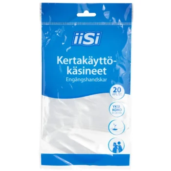 Iisi Siivousvälineet^Kertakäyttökäsine 20 Kpl