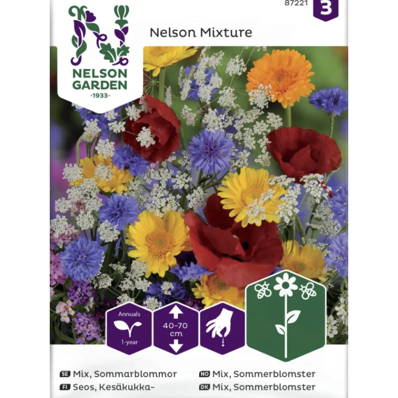 keskukkaseos-siemen-nelson-gar-hmtBHCce-0.webp Nelson Garden Basic Kasvien Ja Nurmikonsiemenet-Kesäkukkaseos Siemen