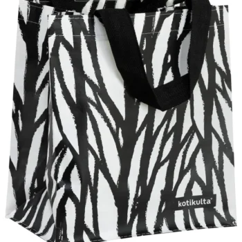 Kotikulta Reput-Kestokassi Mini Musta/valkoinen