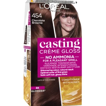Loreal Casting Hiusvärit^Kevytväri Cru00e8me Gloss 454 Chocolate Brownie