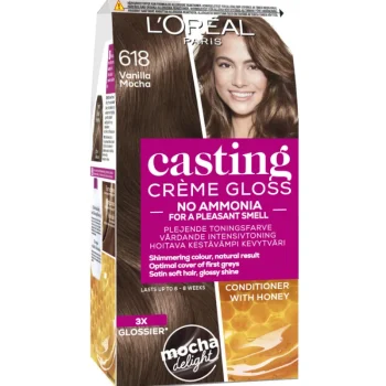 Loreal Casting Hiusvärit^Kevytväri Créme Gloss 618 Vanilla Mocha