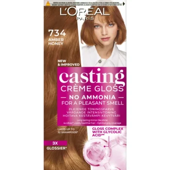 Loreal Casting Hiusvärit^Kevytväri Créme Gloss 734 Amber Honey