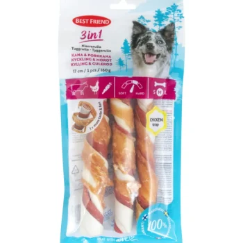 Best Friend Koiranruoka^Kierrerulla 3 Kpl 160 G 3in1 Kana & Porkkana