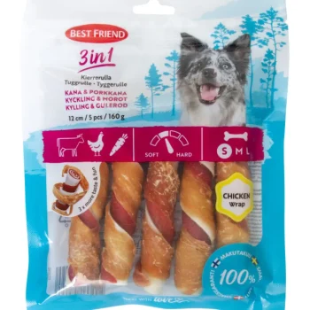 Best Friend Koiranruoka^Kierrerulla 5 Kpl 160 G 3in1 Kana & Porkkana
