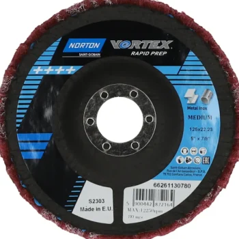Norton Sähkötyökalujen Tarvikkeet-Kiillotuslamellilaikka 125 Mm Keskikarkea
