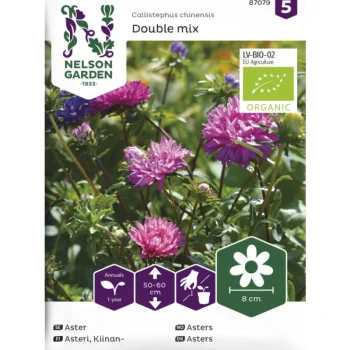 Nelson Garden Basic Kasvien Ja Nurmikonsiemenet-Kiinanasteri Siemen Väriseos Organic