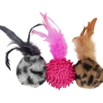 Real Cat Kissatarvikkeet^Kissan Pehmopallot Villikko Höyhen 3 Kpl