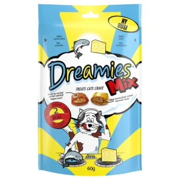 Dreamies Kissanruoka^Kissanherkku 60 G Mix Lohi&juusto