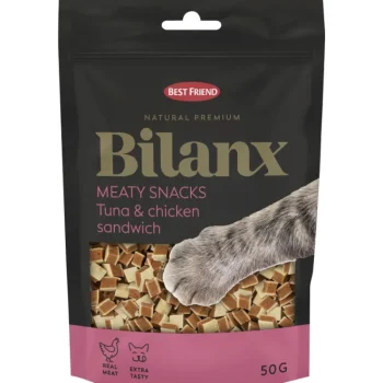 Best Friend Kissanruoka^Kissanherkku 50 G Bilanx Meaty Snacks Tonnikala- Ja Kanakerrosherkku