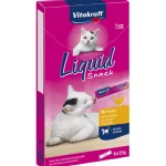 Vitakraft Kissanruoka^Kissanherkku 6 X 15 G Cat Liquid Snack Kana Tauriini