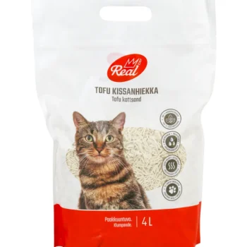 Real Cat Kissatarvikkeet^Kissanhiekka 2,3 Kg 4 L Tofu