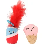 Real Cat Kissatarvikkeet^Kissanlelu 2 Kpl PoolParty Tölkki Ja Tötterö