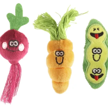 Real Cat Kissatarvikkeet^Kissanlelu 3 Kpl Farms Harvest Veget