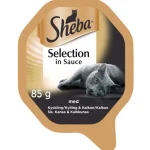Sheba Kissanruoka^Kissanruoka 85 G Selection Kana & Kalkkuna Kastikkeessa