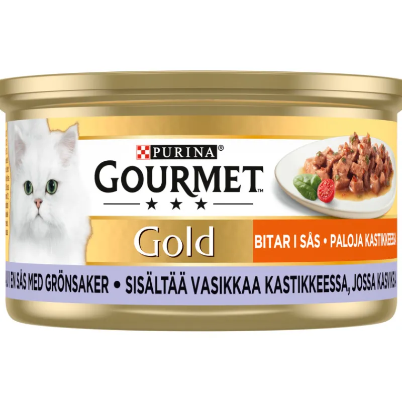 kissanruoka-85-g-vasikka-kasvi-IQRZqoKu-0.webp Gourmet Gold Kissanruoka^Kissanruoka 85 G Vasikka Kasviskastikeessa