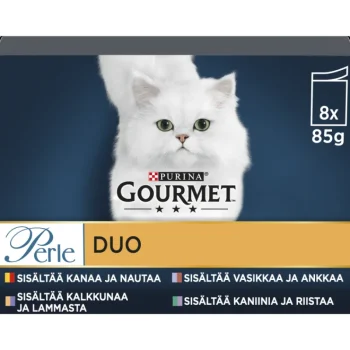 Gourmet Perle Kissanruoka^Kissanruoka 8x85g Delicate Duo Laj