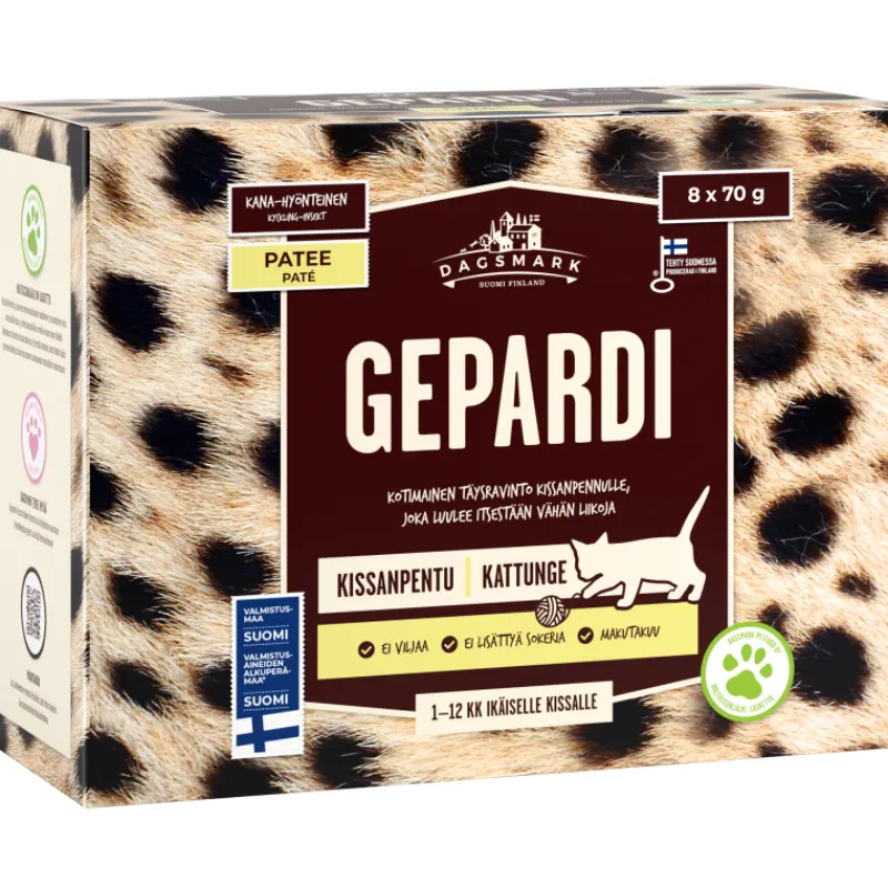 kissanruoka-dagsmark-8-x-70-g-EffgePcY-0.webp Dagsmark Kissanruoka^Kissanruoka 8 X 70 G Gepardi Pennuille