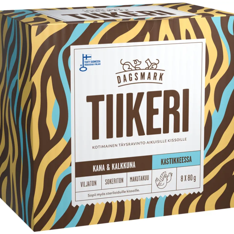 kissanruoka-dagsmark-8-x-80-g-iVbGNfkO-0.webp Dagsmark Kissanruoka^Kissanruoka 8 X 80 G Tiikeri Kana-kalkkuna Kastikkeessa