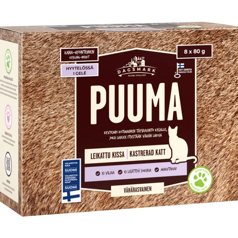 kissanruoka-dagsmark-8-x-80-g-zQWtwUqs-0.webp Dagsmark Kissanruoka^Kissanruoka 8 X 80 G Puuma Kana-hyönteinen Hyytelö