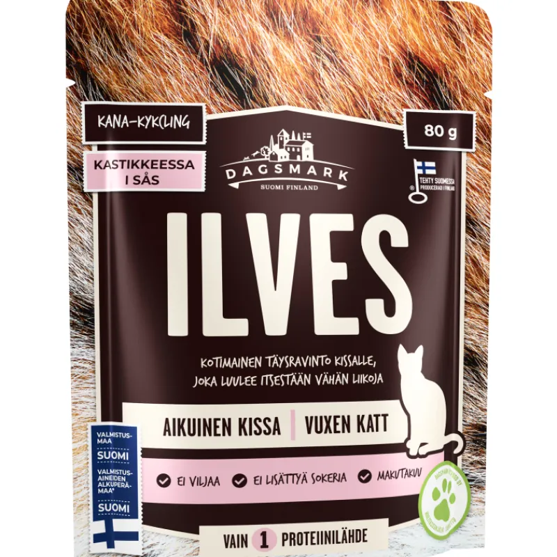 kissanruoka-dagsmark-80-g-ilve-mPKnUMNN-0.webp Dagsmark Kissanruoka^Kissanruoka 80 G Ilves Kanaa Kastikkeessa