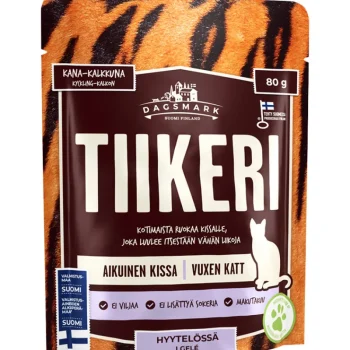Dagsmark Kissanruoka^Kissanruoka 80 G Tiikeri Kana-kalkkuna Hyytelössä