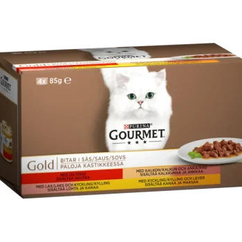 Gourmet Gold Kissanruoka^Kissanruoka 4 X 85 G Kastikelajitelma