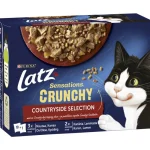 Latz Kissanruoka^Kissanruoka 10 X 85 G +40 G Sensations Crunchy Countryside Hyytelössä
