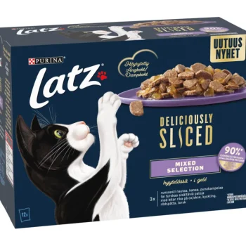 Latz Kissanruoka^Kissanruoka 12 X 80 G Deliciously Sliced Mixed Lajitelma