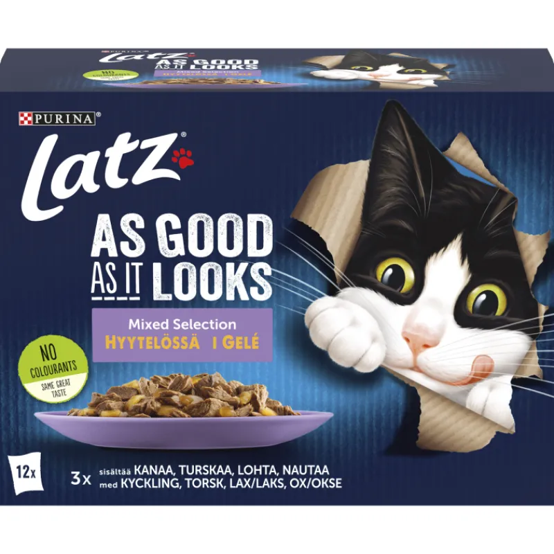 kissanruoka-latz-12-x-85-g-aga-vPFizRMz-0.webp Latz Kissanruoka^Kissanruoka 12 X 85 G Agail Mixed Hyytelössä