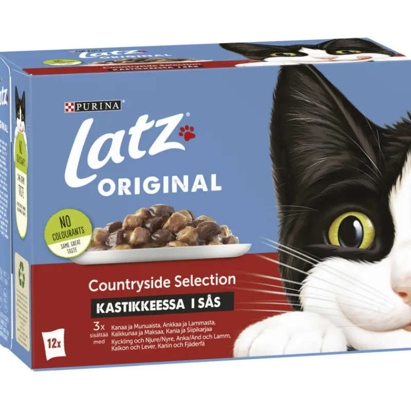 kissanruoka-latz-12-x-85-g-ori-hJOnMpbm-0.webp Latz Kissanruoka^Kissanruoka 12 X 85 G Original Countryside Lajitelma Kastikkeessa