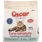Oscar Kissanruoka^Kissanruoka 650 G Kana-lohiateria