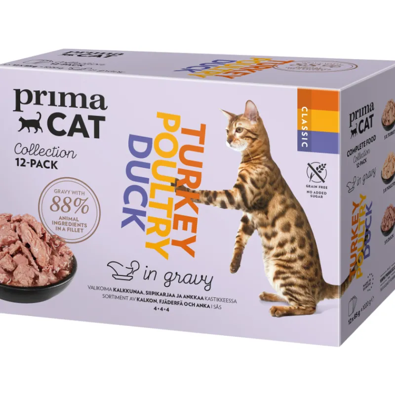 kissanruoka-primacat-12-x-85-g-FZouypYv-0.webp Primacat Kissanruoka^Kissanruoka 12 X 85 G Classic Siipikarja-mix Kastikkeessa
