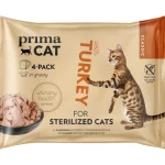 Primacat Kissanruoka^Kissanruoka 4 X 85 G Classic Kalkkunaa Kastikkeessa Steriloiduille Kissoille