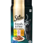 Sheba Kissanruoka^Kissanruoka 6 X 50 G Fresh & Fine Kanaa, Kalkkunaa Ja Lohta Kastikkeessa