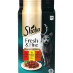 Sheba Kissanruoka^Kissanruoka 6 X 50 G Fresh & Fine Härkää, Kanaa Ja Lammasta Kastikkeessa