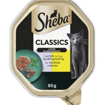 Sheba Kissanruoka^Kissanruoka 85 G Classic Vasikkaa Ja Kanaa