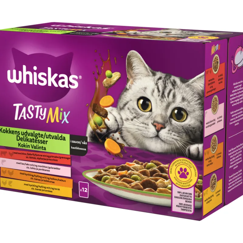 kissanruoka-whiskas-12-x-85-g-AtZmlXwH-0.webp Whiskas Kissanruoka^Kissanruoka 12 X 85 G 1+ Tasty Mix Kokin Valinta Kastikkeessa
